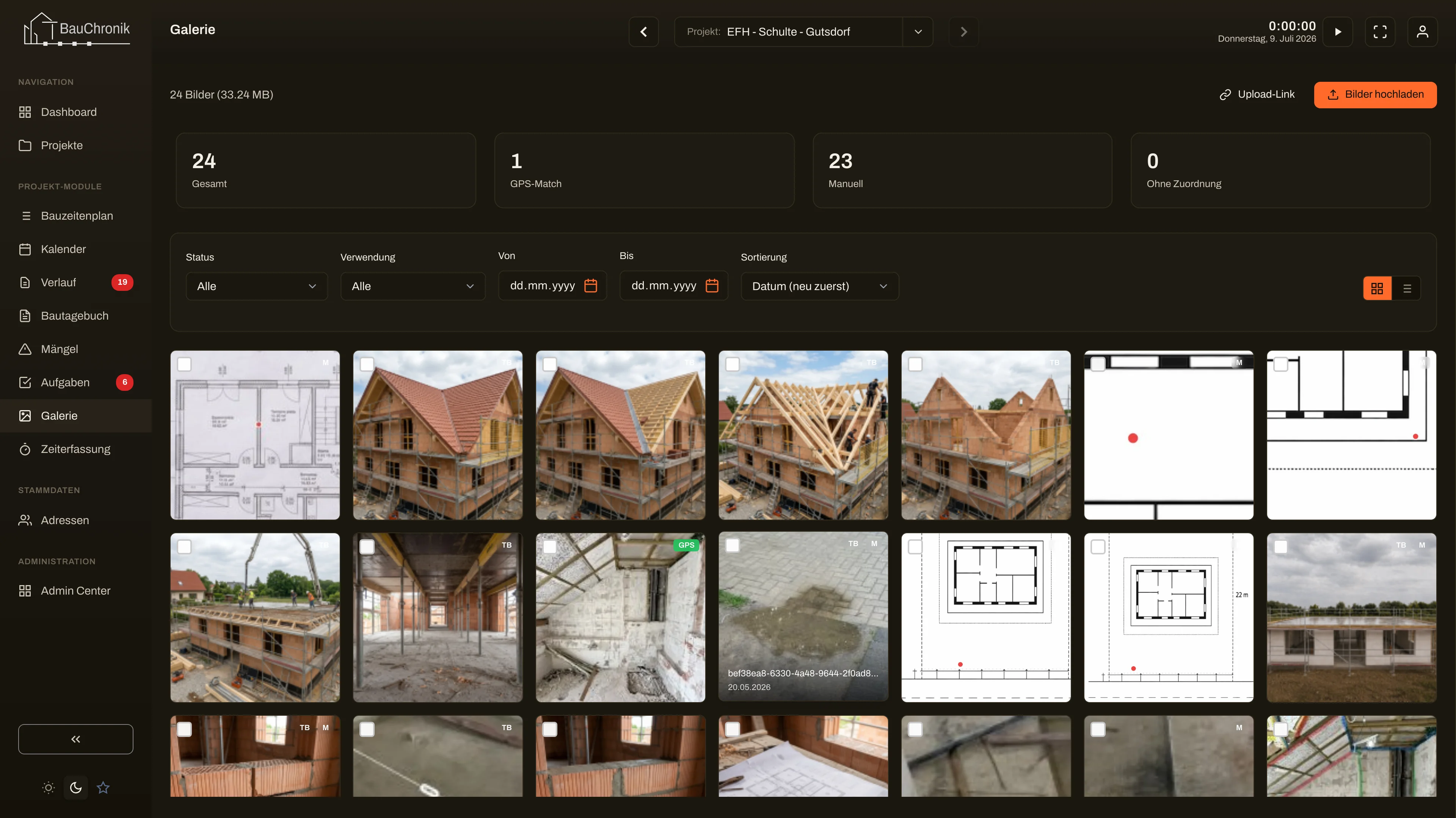 Foto-Galerie mit GPS-Match und Filtern